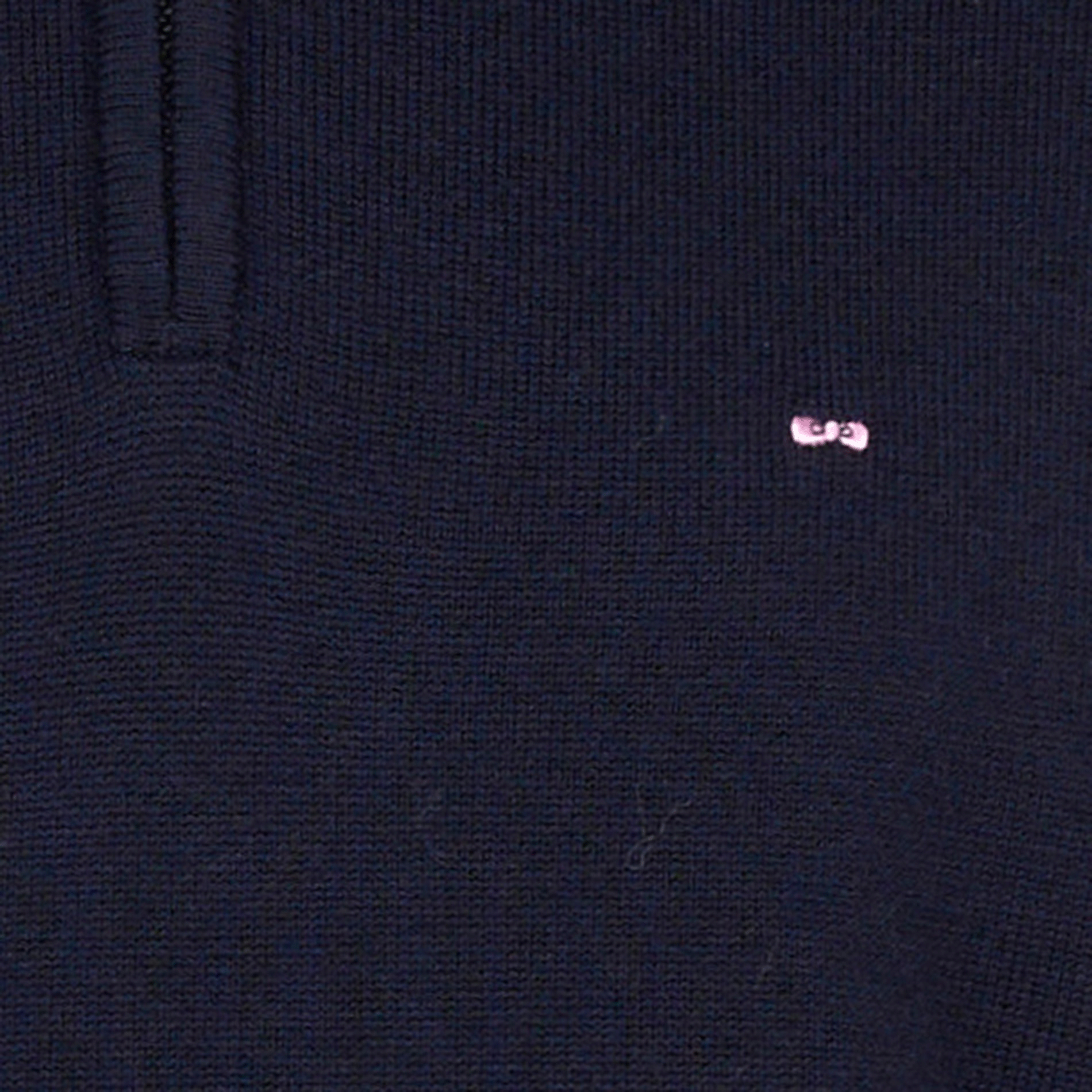 Pull droit en coton et laine | Bleu