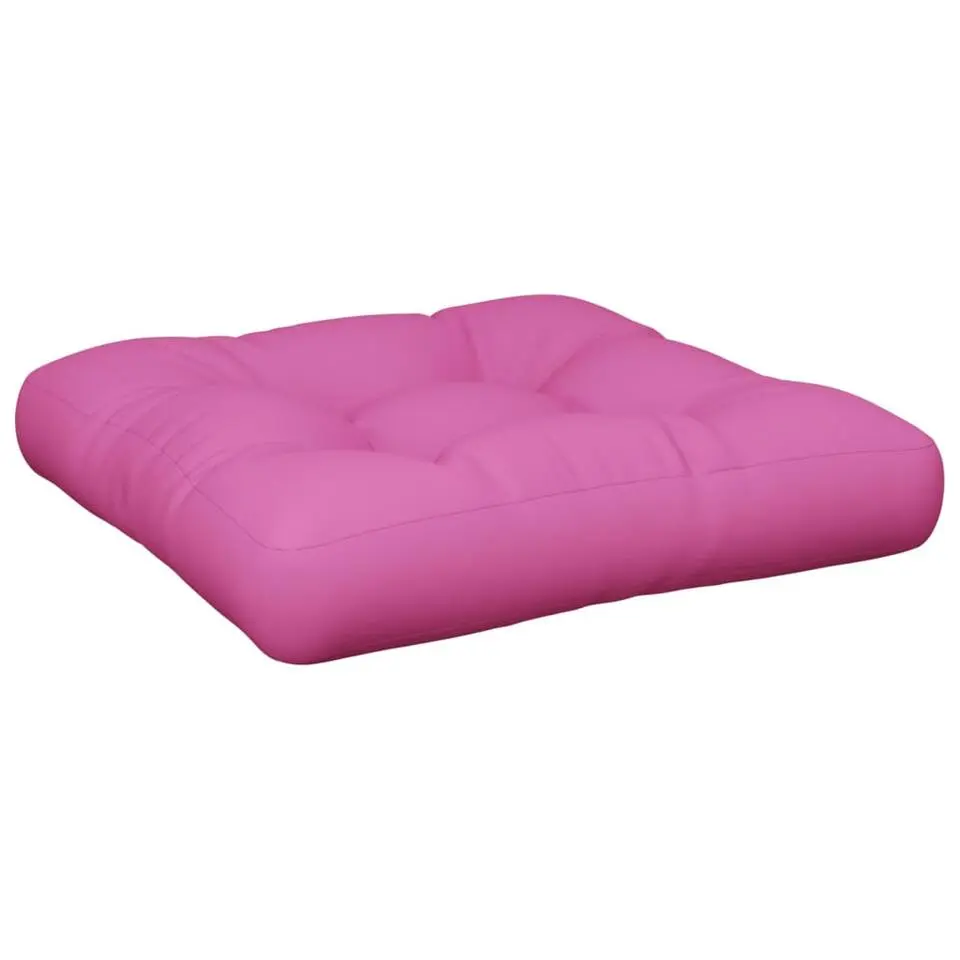 vidaXL - Palletkussen - Roze - Stof - 60 x 60 x 12 cm