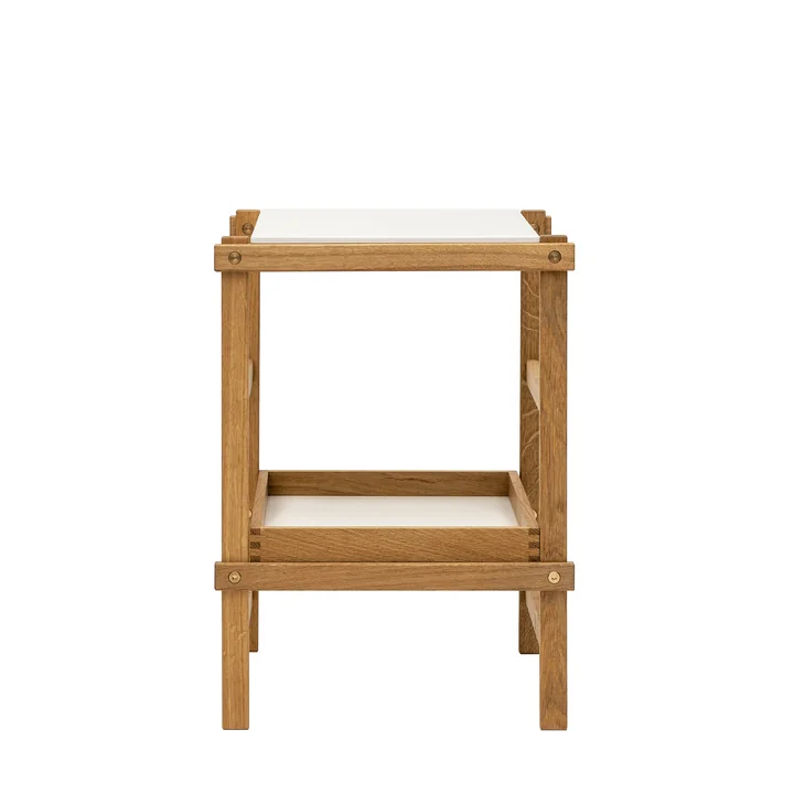 Design House Stockholm - Frame Regal small, 42,2 x 39 x 58 cm, Eiche / weiss