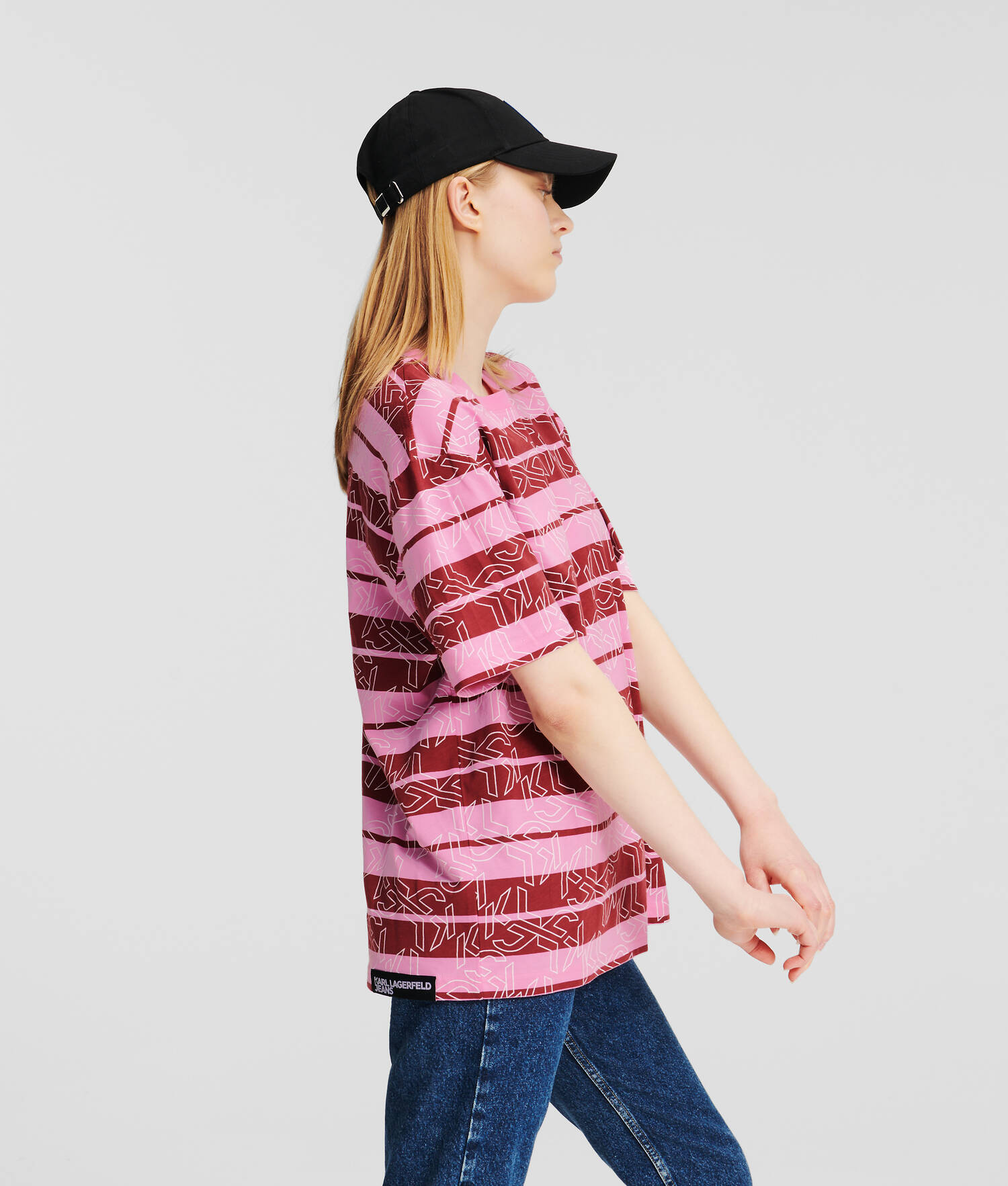 T-SHIRT RAYÉ KLJ MONOGRAM