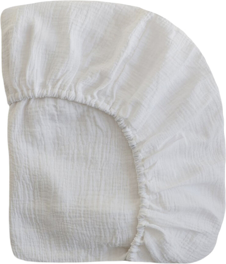 Mushie Mushie kuvertlagen til barnevogn - White White