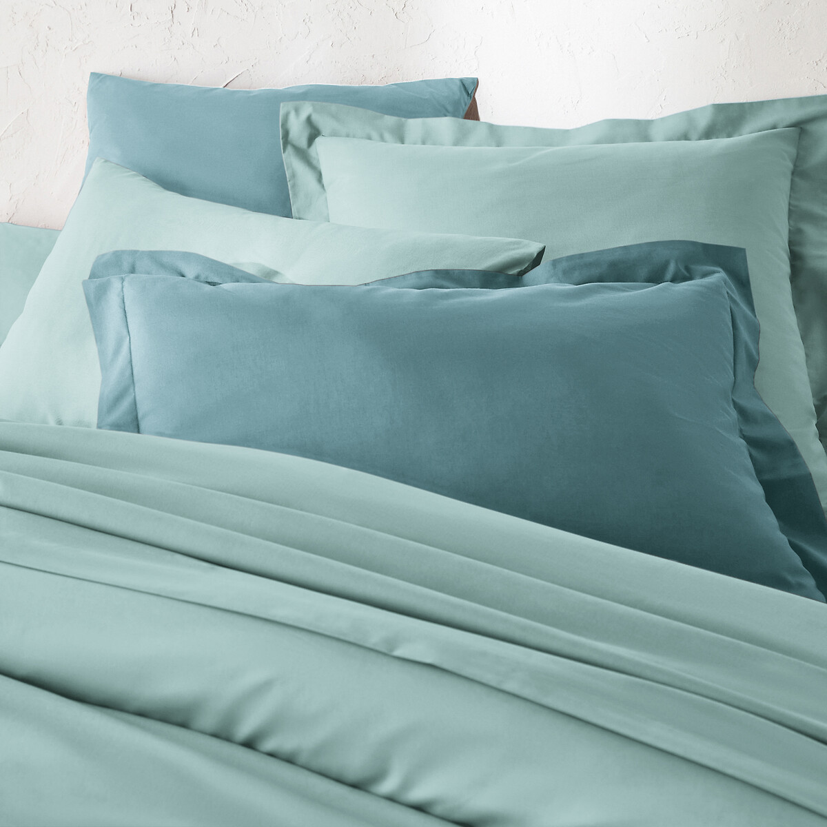LA REDOUTE INTERIEURS<br>Effen plat laken em tergal, Cenário