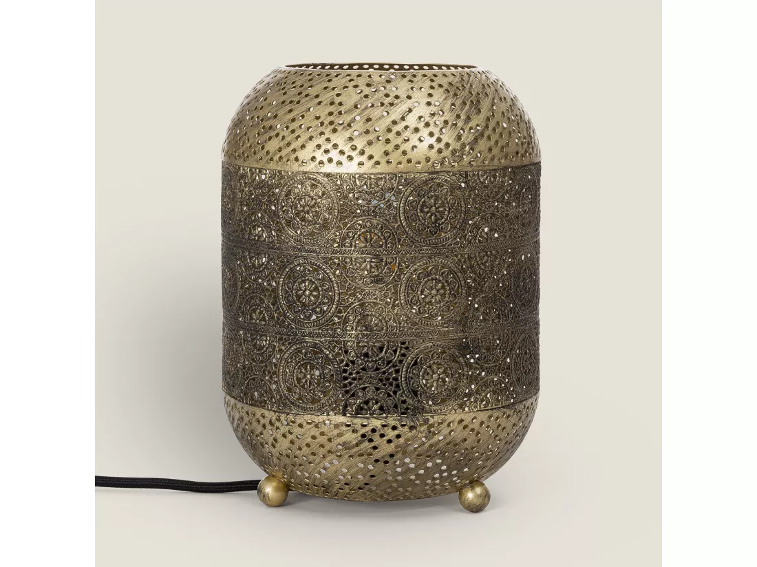 Lampe à Poser Métal Aerba Doré