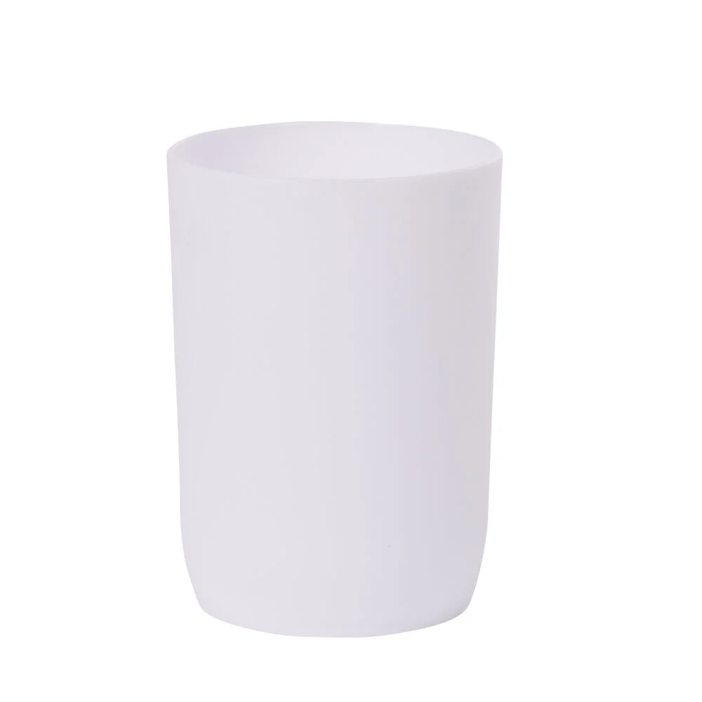 Gobelet pour salle de bain uni blanc