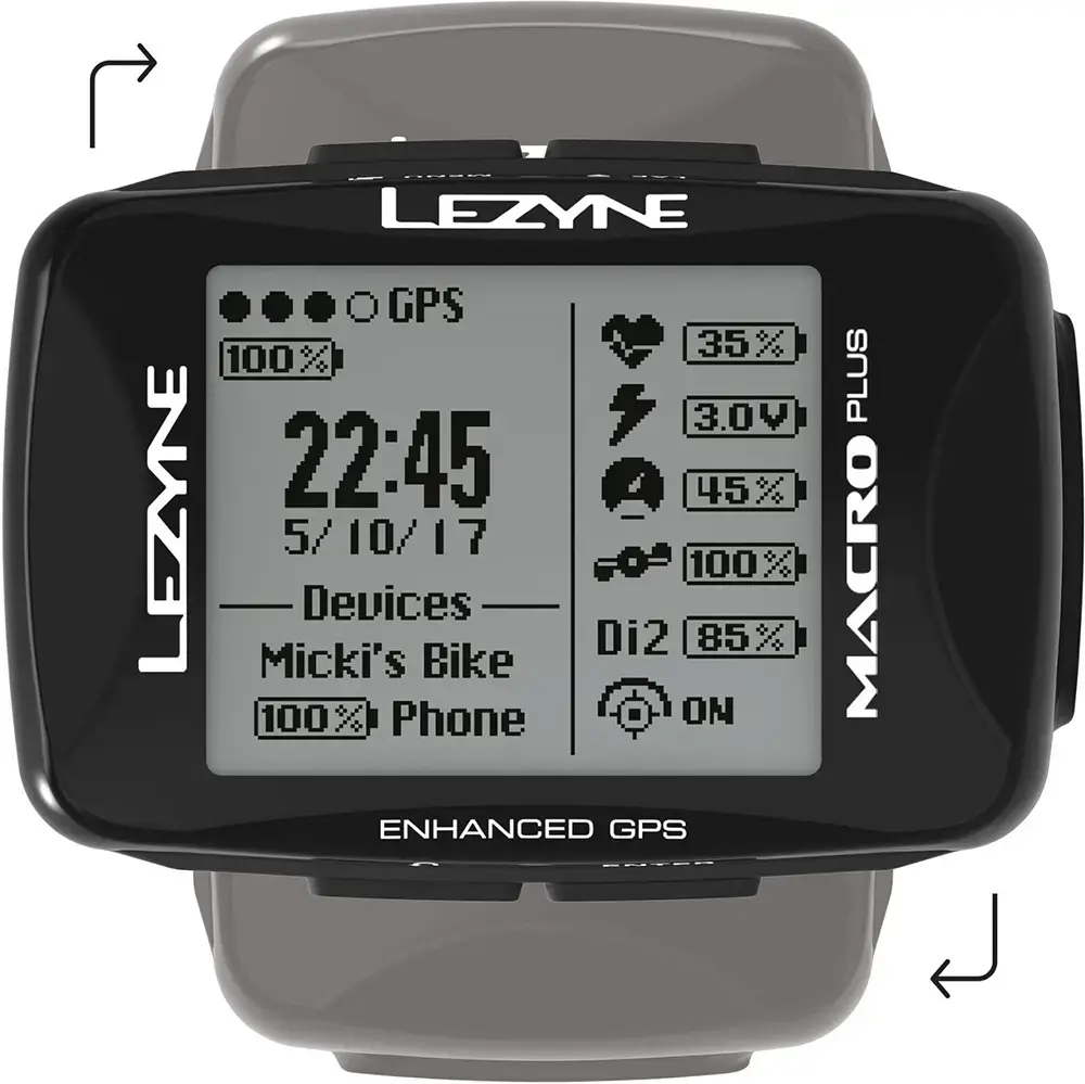 Lezyne Macro Plus GPS HR Loaded Zwart