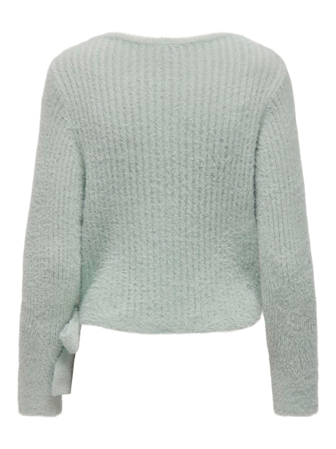 ONLAMANDA Strickpullover Aqua Gray