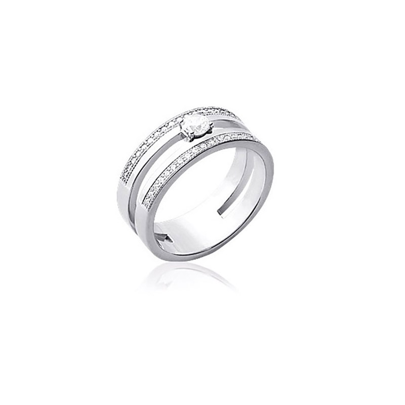 Bague Femme - Argent 925 - Oxyde de zirconium