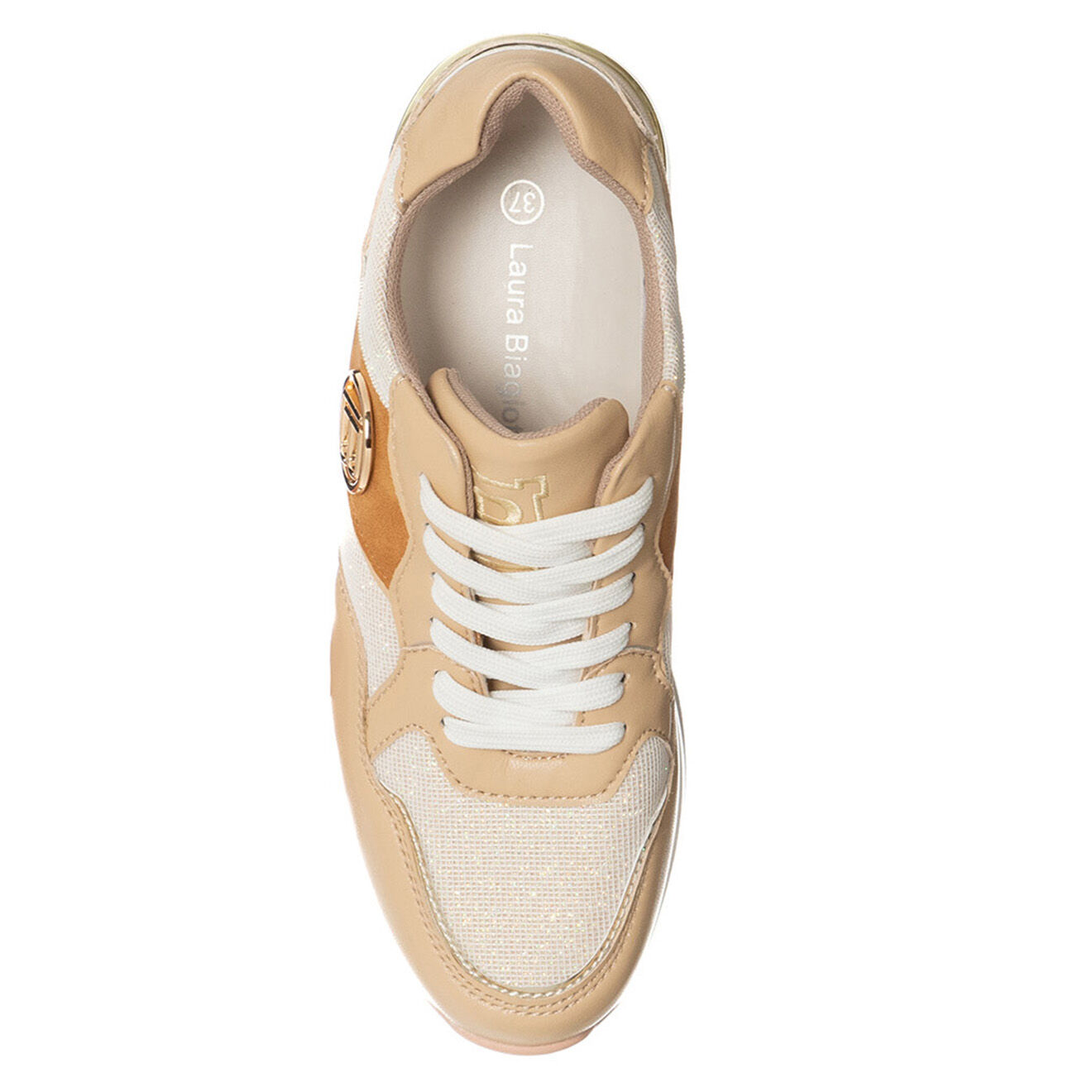Laura Biagiotti Sneakers Lona beige/écru