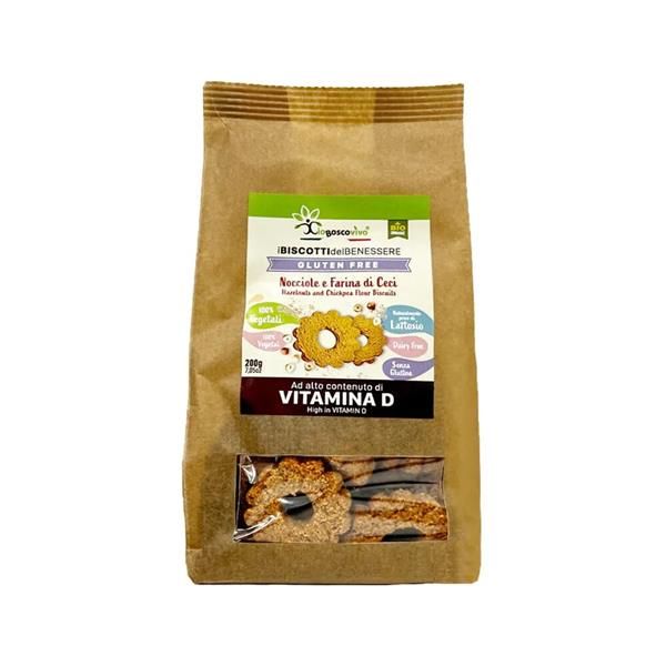 Biscoitos Bio Com Avelã E Farinha De Grão-De-Bico Sem Glúten