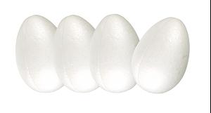 OEUF POLYSTYRENE 4X6CM X4 PIECES