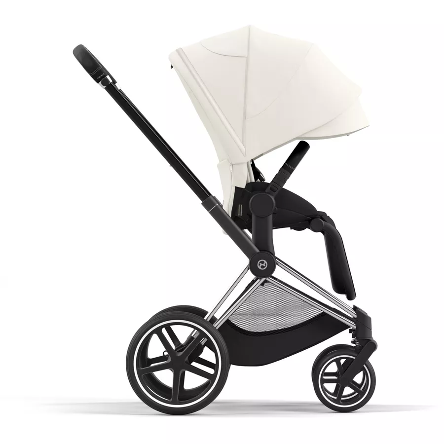 cybex PLATINUM Kombikinderwagen New Priam Chrome Black Off White