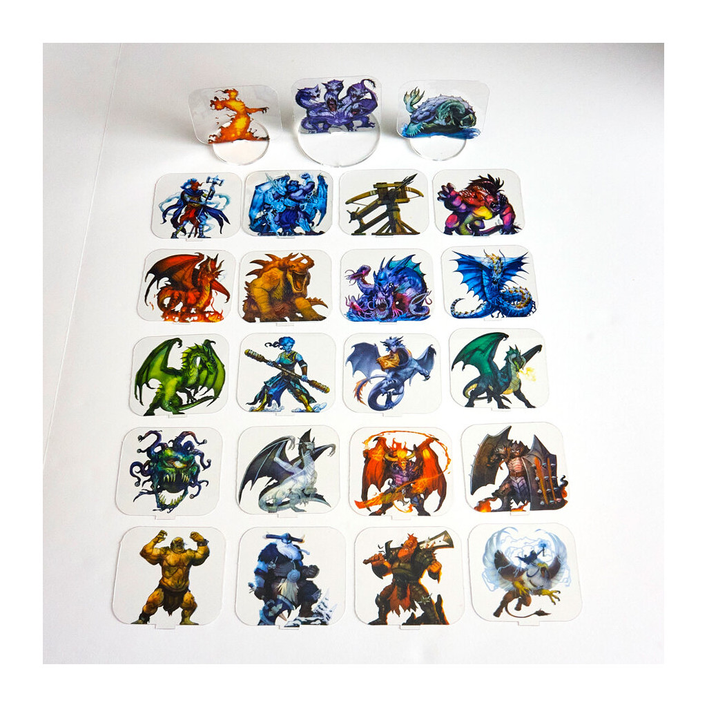 Flat Plastic Miniatures - Legendaries - 24Pc