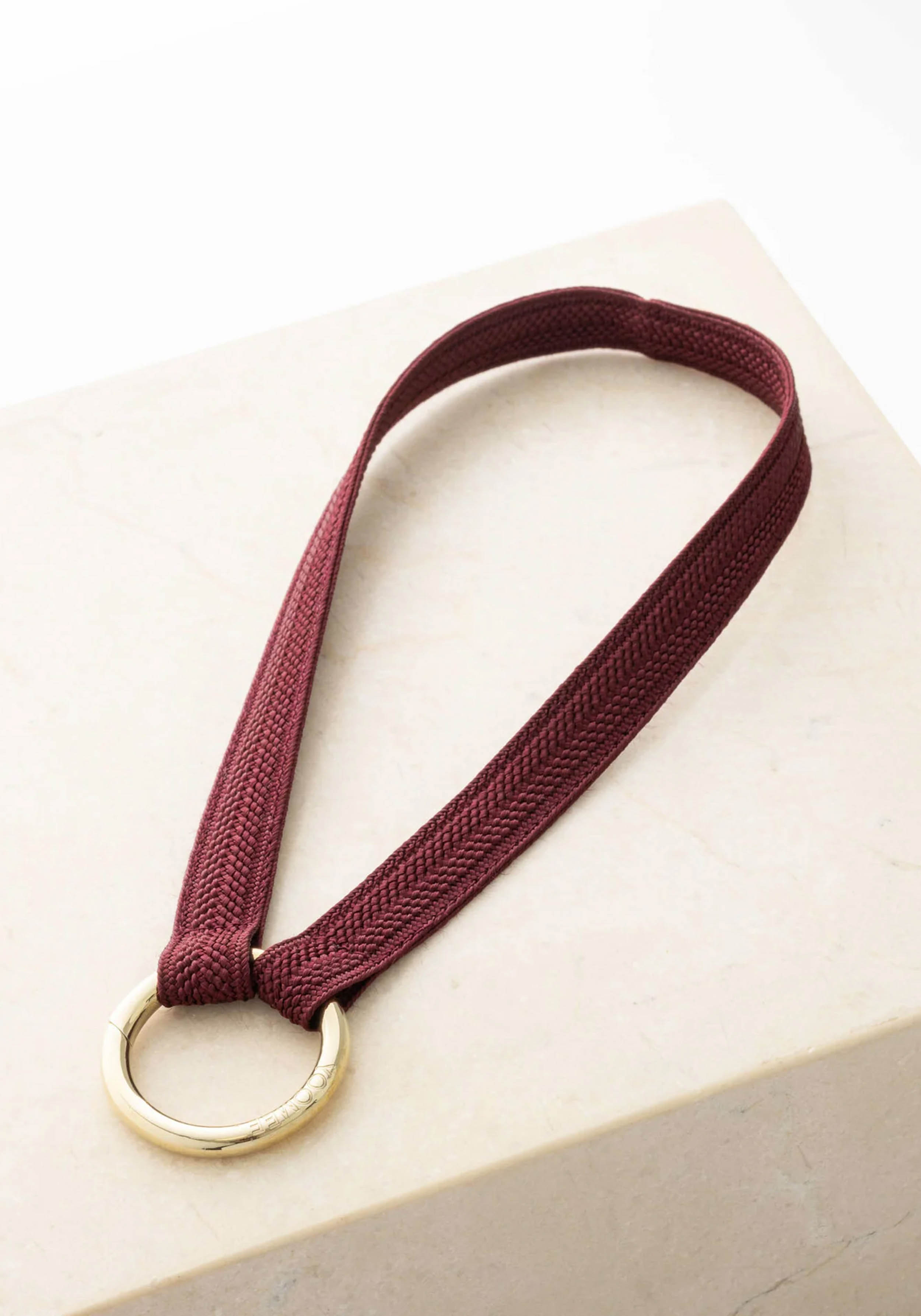 YOOMEE Mini-Schlüsselband Keychain Zahra Ruby Gold
