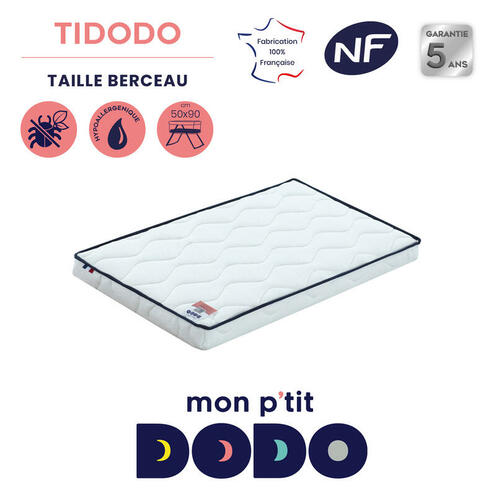 Matelas TIDODO berceau 50x83 - MON P'TIT DODO