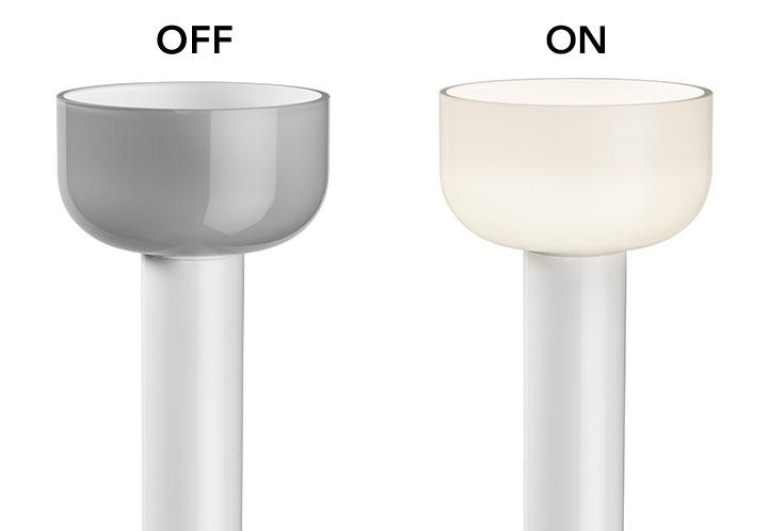 Flos Bellhop vloerlamp LED brick red/white