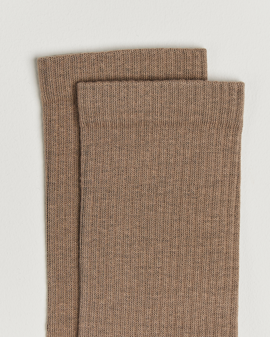 Sweyd Crew Cotton Socks Sand