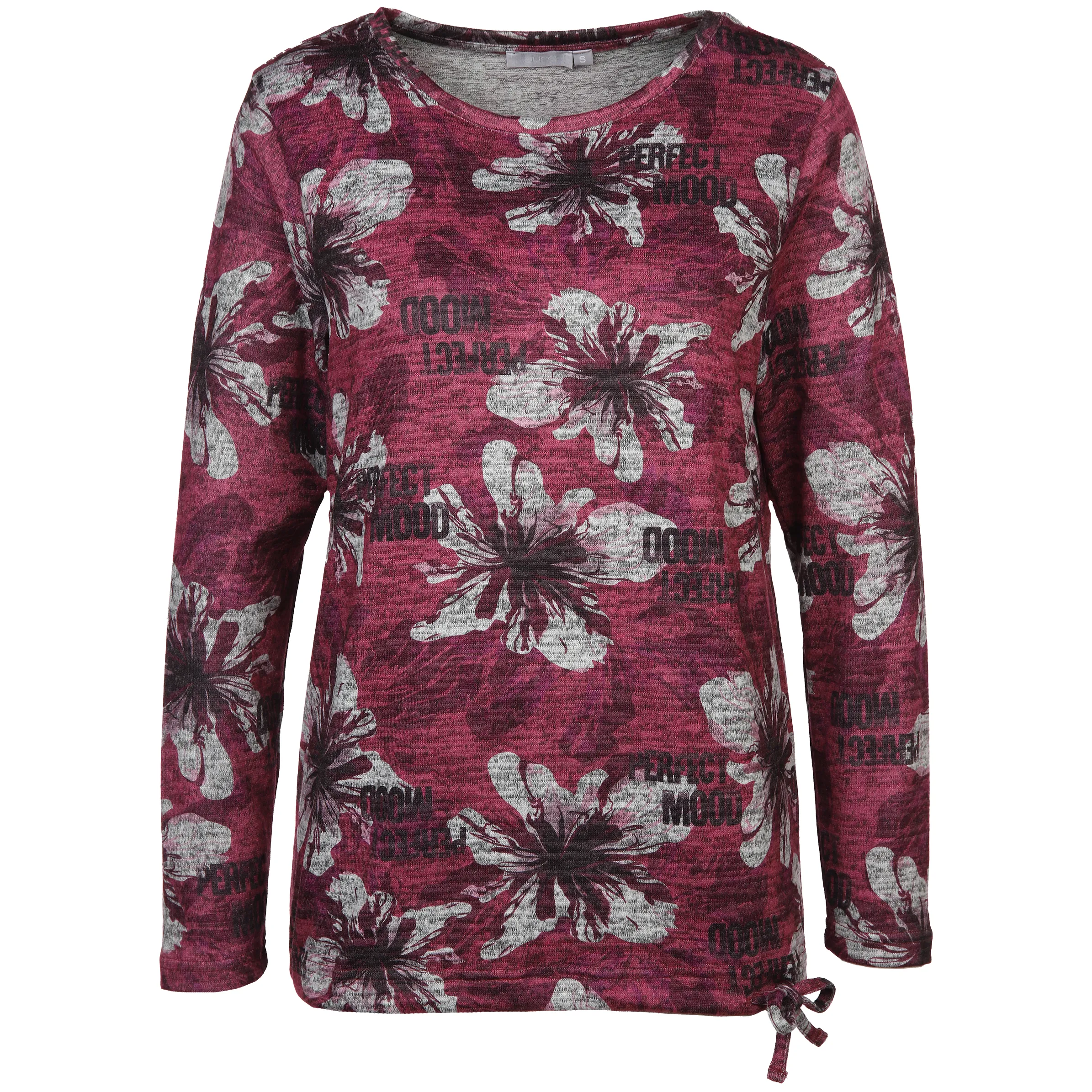 Damen Flauschshirt mit Alloverprint