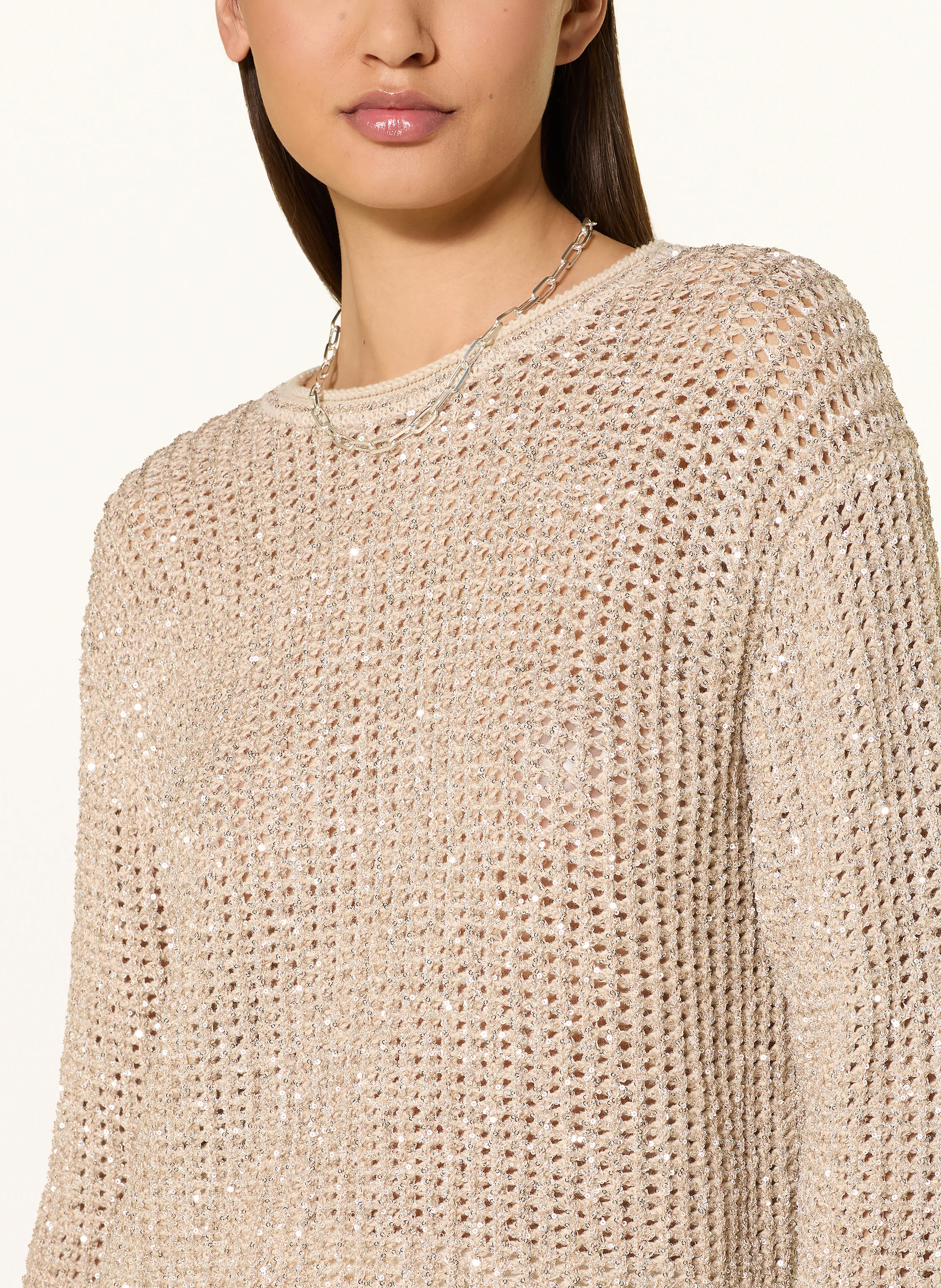 MARC CAIN Pullover mit Pailletten