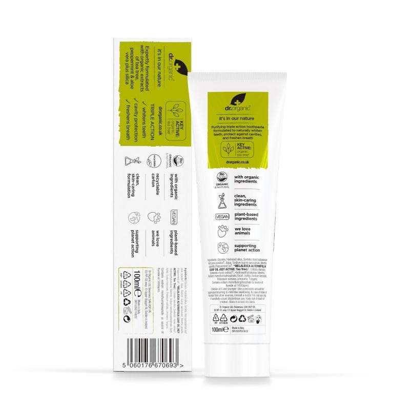 Dr. Organic Tea Tree Tannkrem
