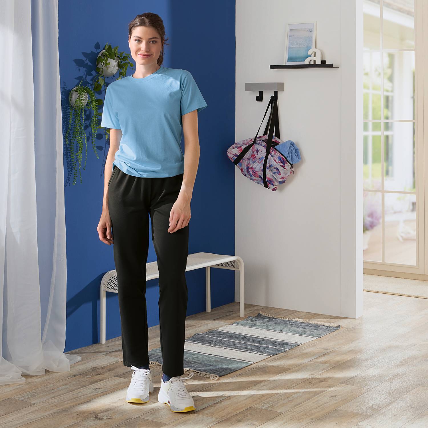 Erwin Müller Sweat Damen-Freizeithose, lang im 2er-Pack