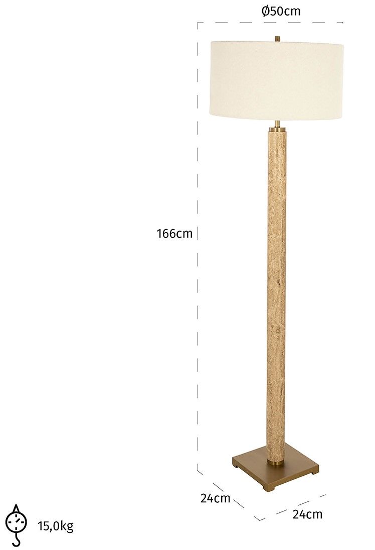 Vloerlamp 211937 Lorén B50 x D50 cm