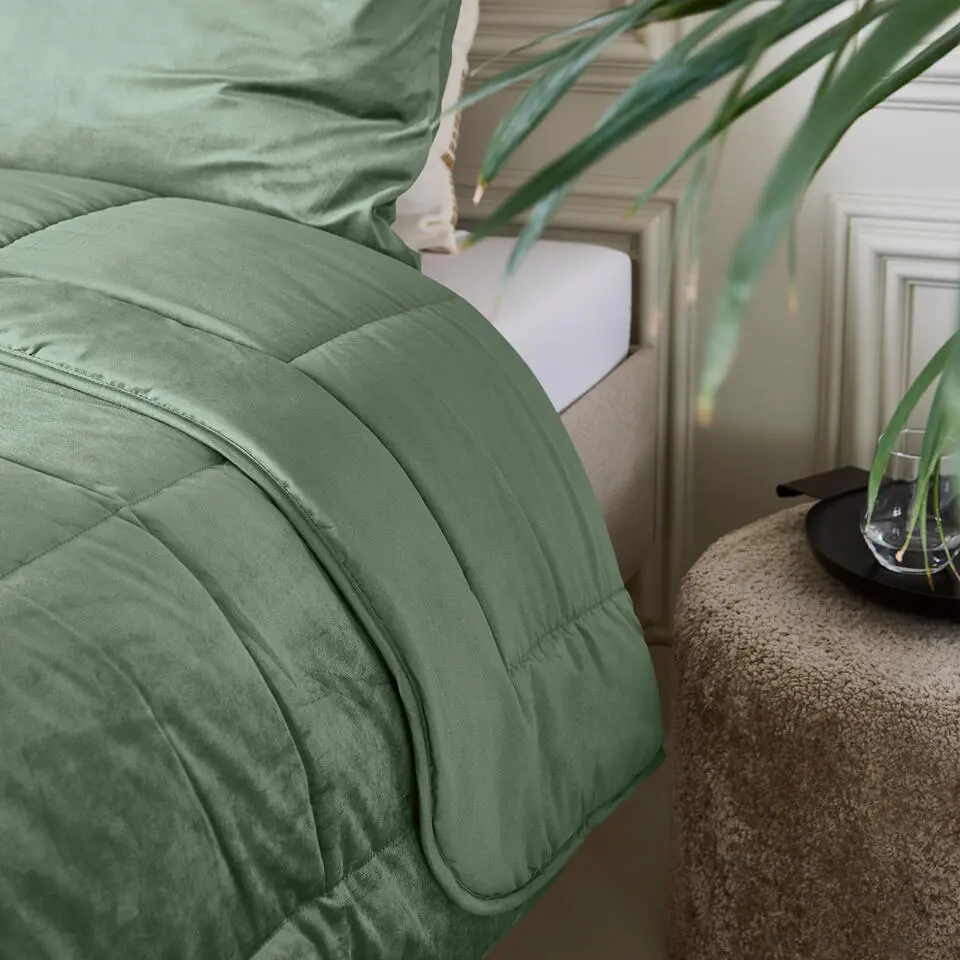 Dekbed zonder Overtrek Velvet 240x200 – Superzacht & Wasbaar – Groen