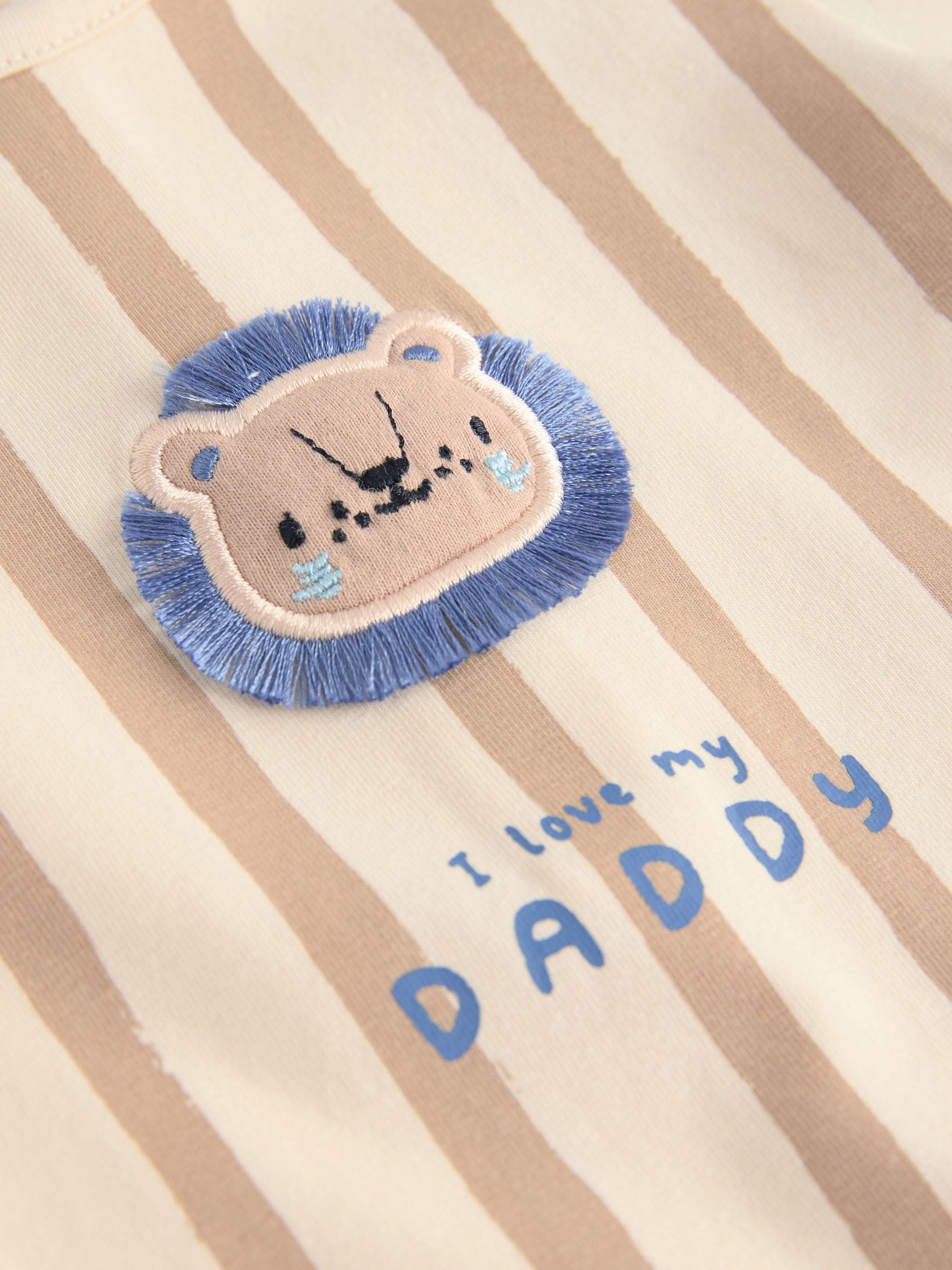 Blauw - Jersey babyrompertje