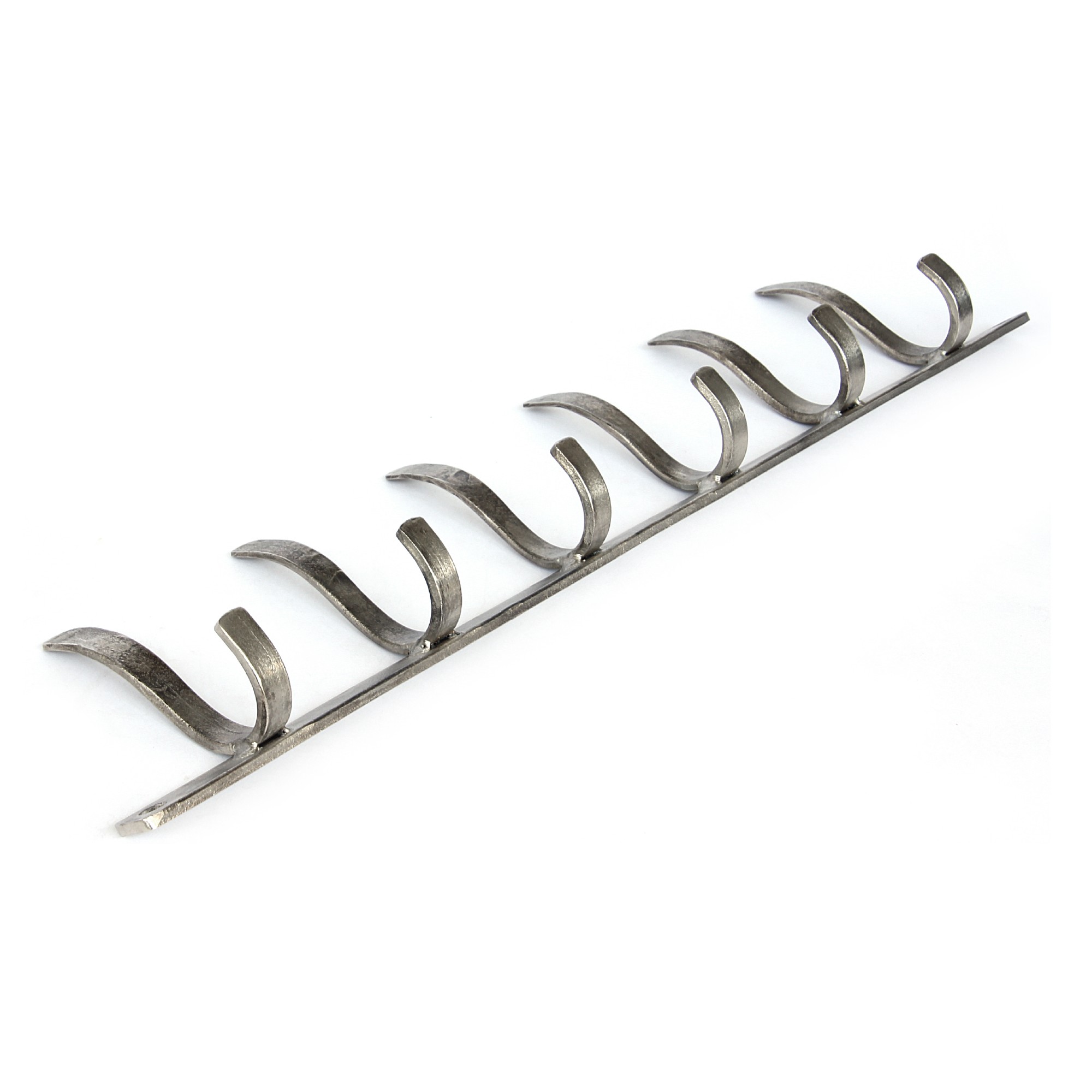 6er Wandhaken, vernickelt, B 53 cm von fischer's lagerhaus