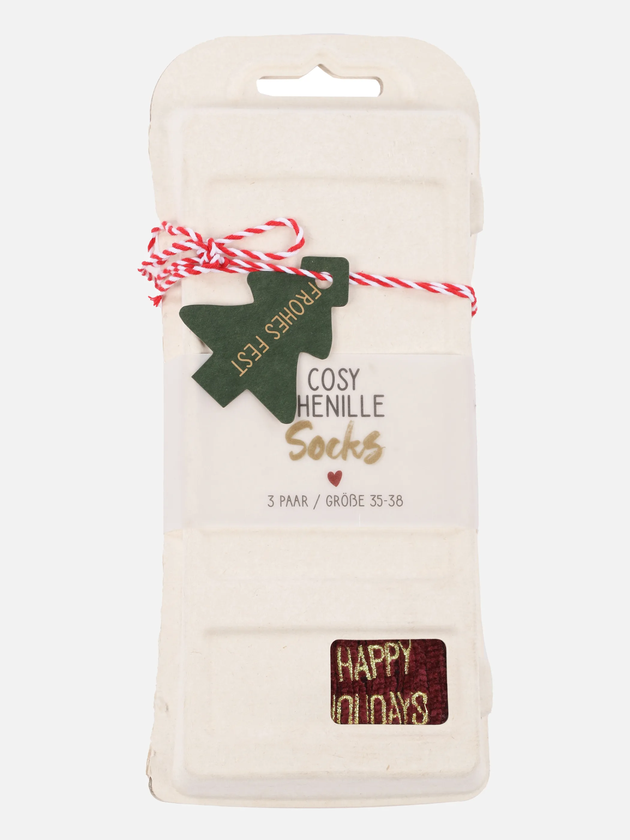 Damen Chenille Rippsocken im 3er Pack