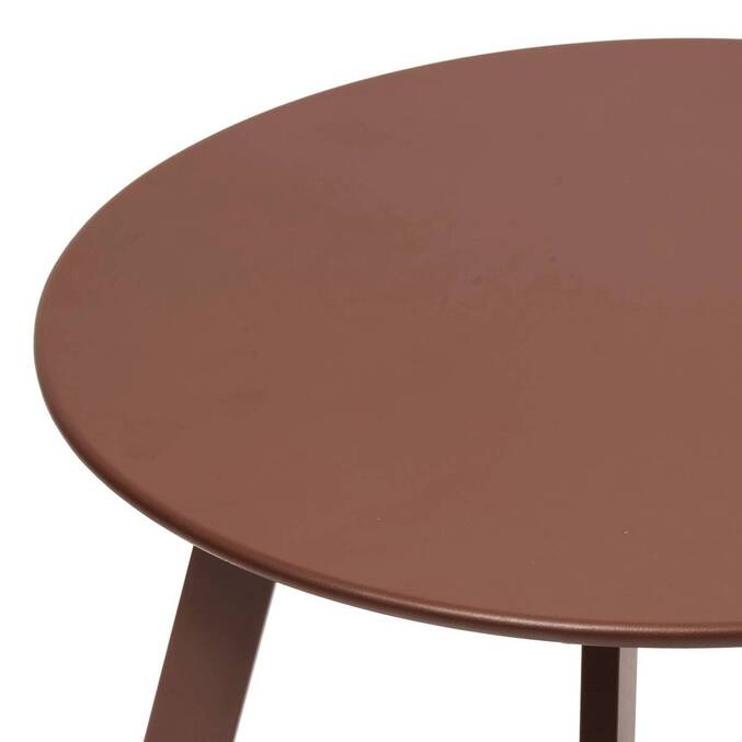 Table d'appoint de jardin ronde SAONA Acajou