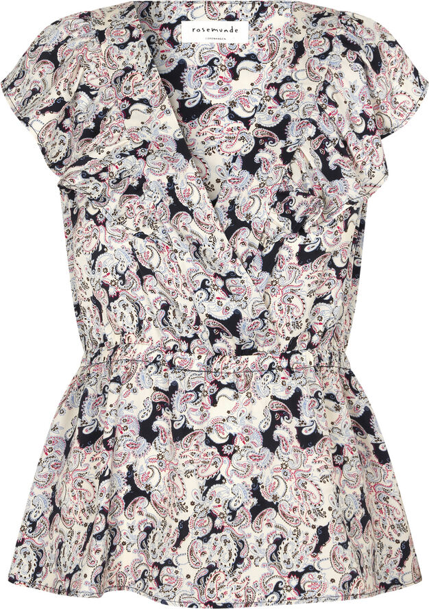 Rosemunde Recycled polyester top Boho paisley print