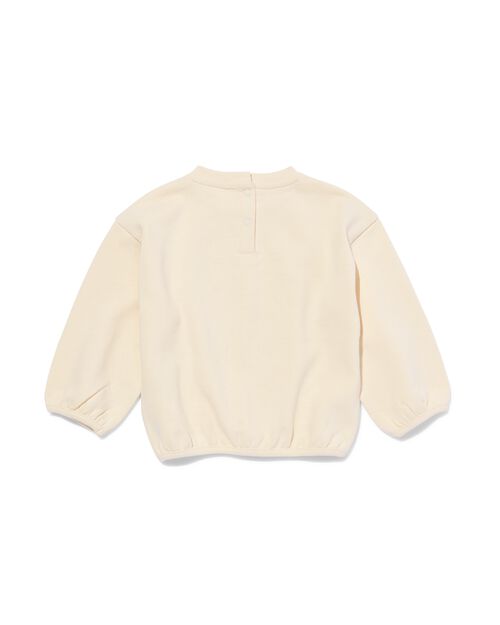 sweat chiens pour bébé écru