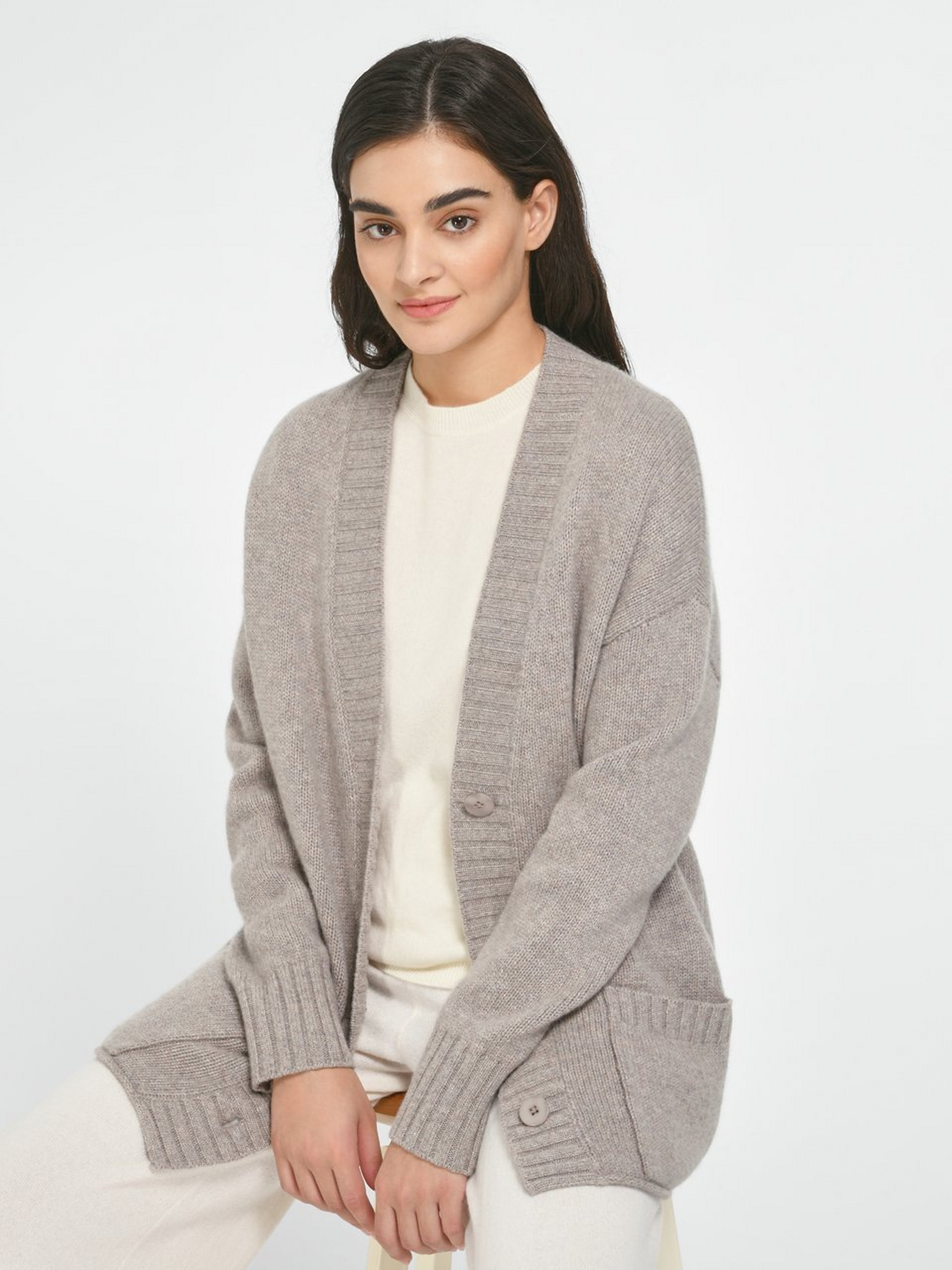 Strickjacke aus 100% Premium-Kaschmir