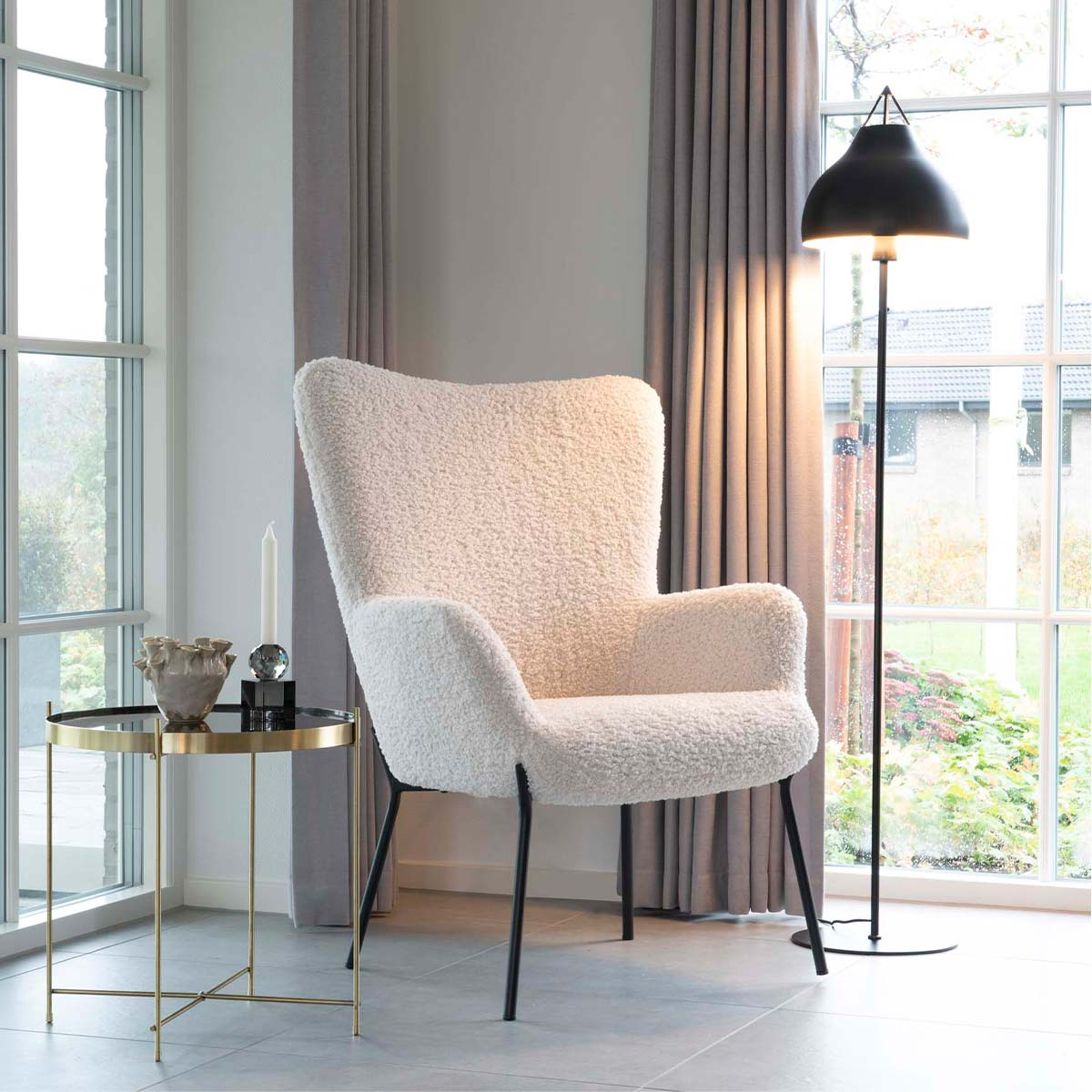 Schapenvacht Rosemarie fauteuil - Wit