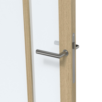 Arne & Bodil binnendeur ABE108 satijnglas - licht eiken houtlook afwerking