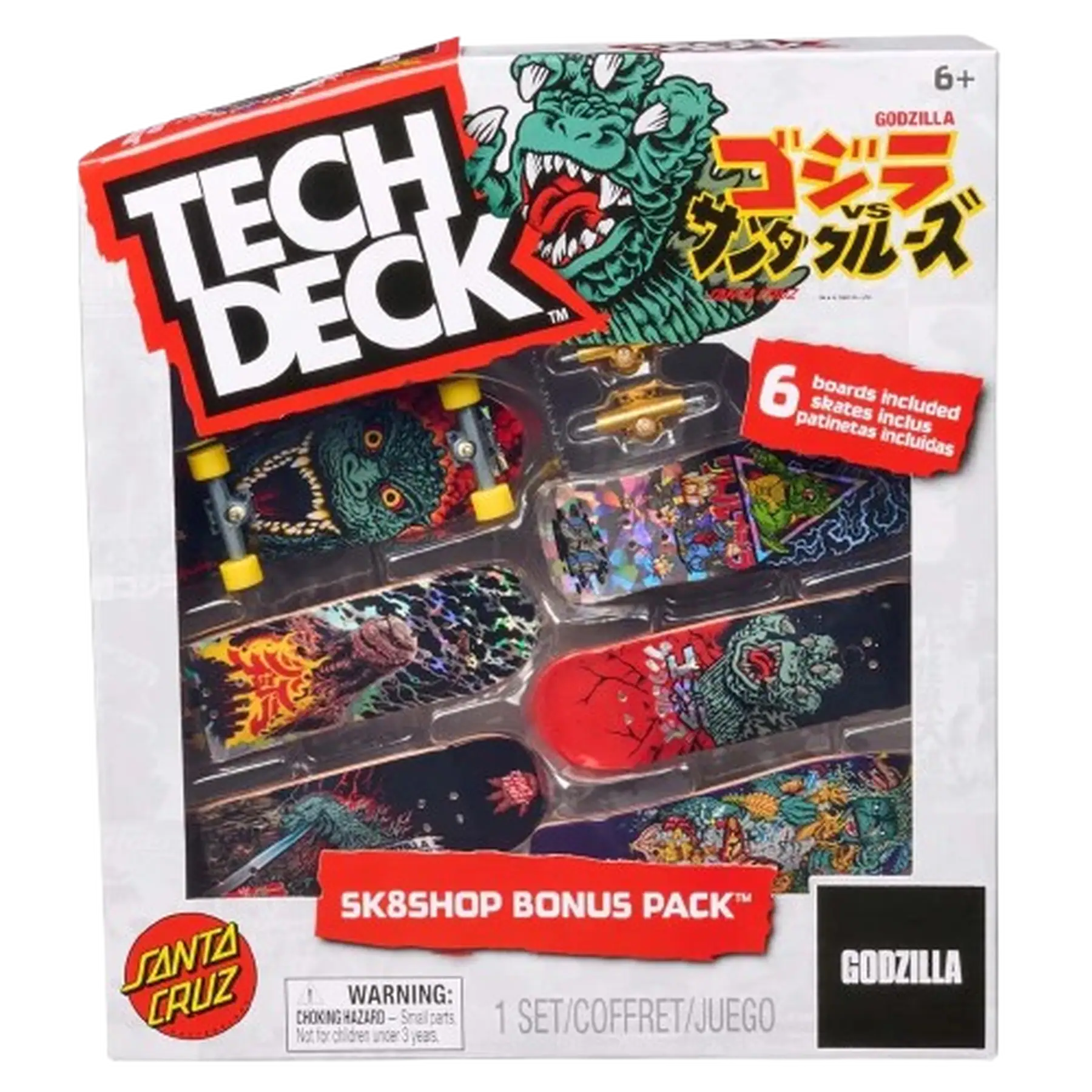 Tech Deck Godzilla Sk8shop Bonus Pak Fingerboards | SkatePro