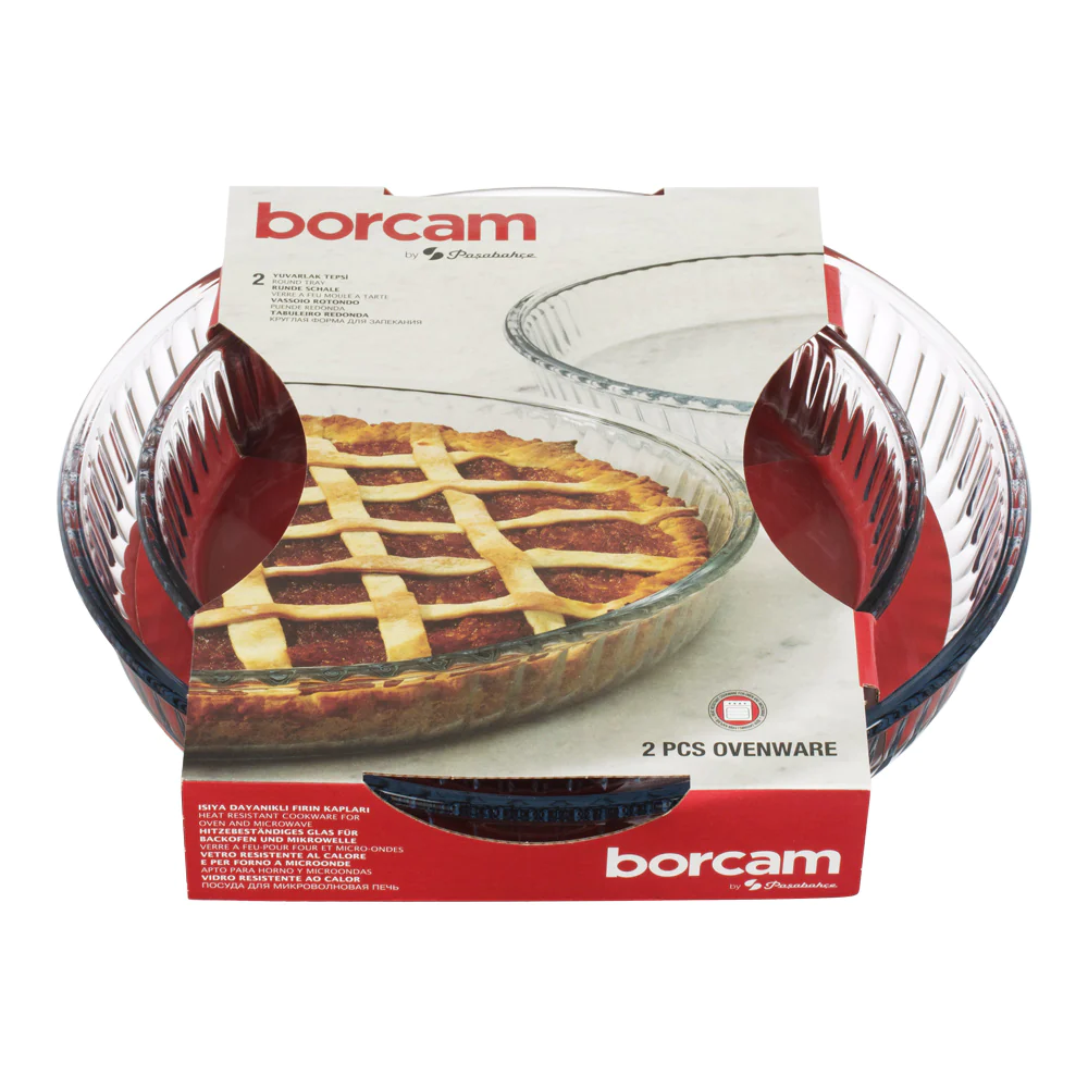 Lot de 2 plats à tartes 26+32 cm Pasabahce
