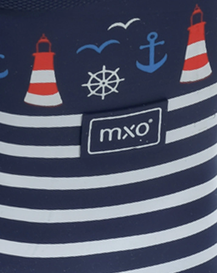 Gummistiefel MARITIM gestreift in navy