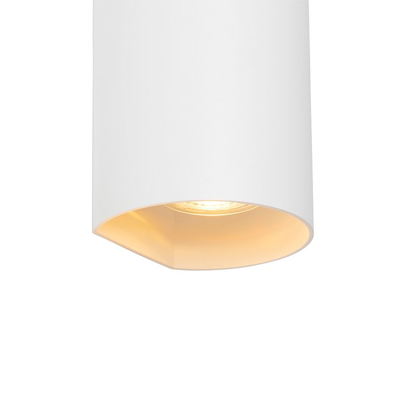 Design wandlamp wit rond GU10 50mm  - Sabbir