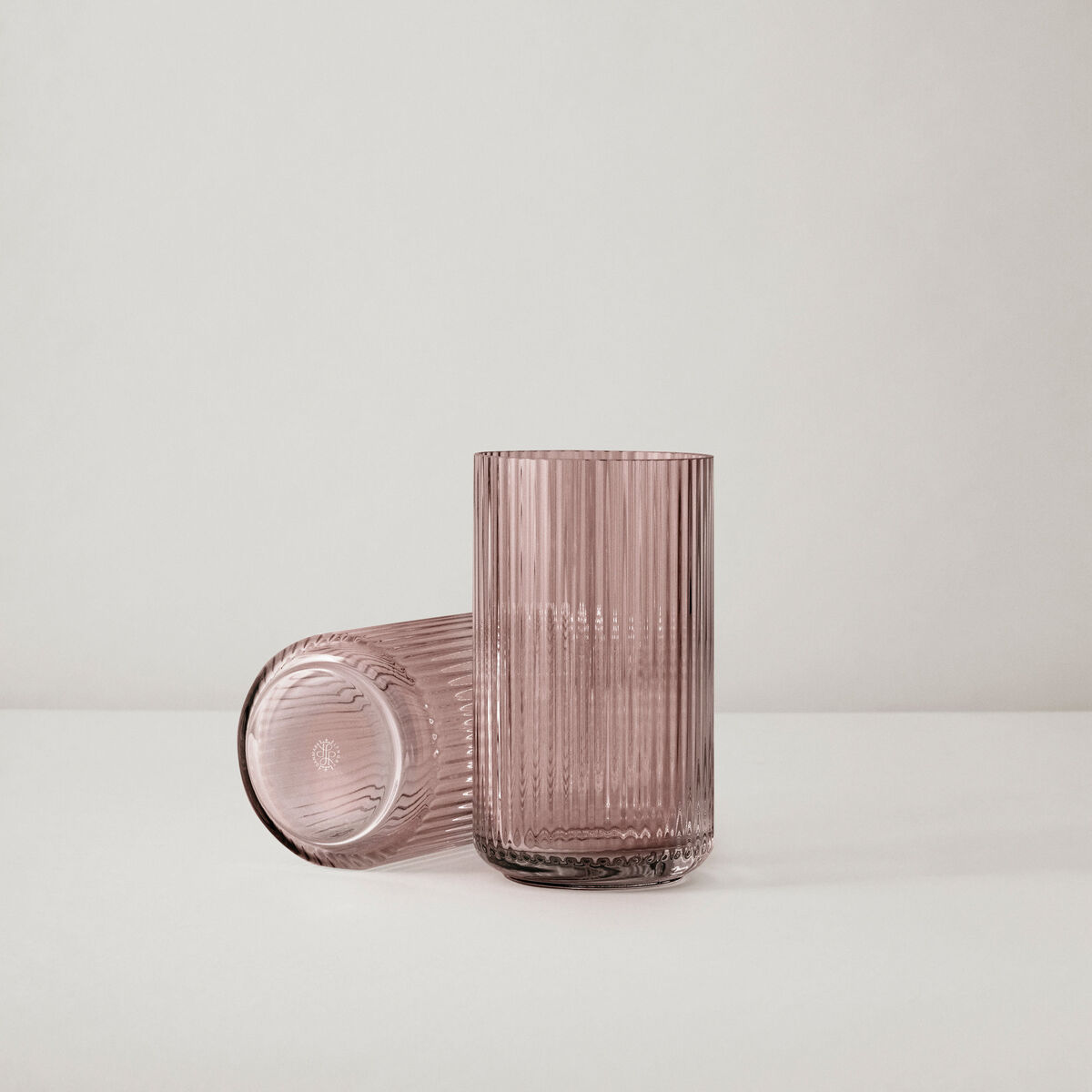 Lyngbyvasen 15 cm., glass - burgundy