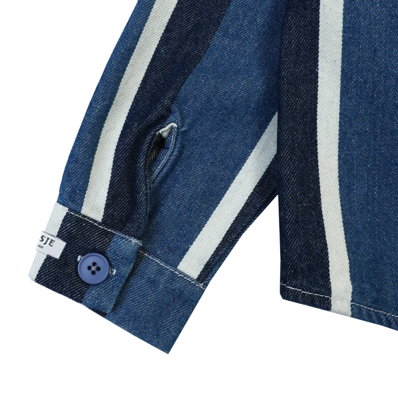 Ditmer Overshirt | Vintage Blue - White Striped
