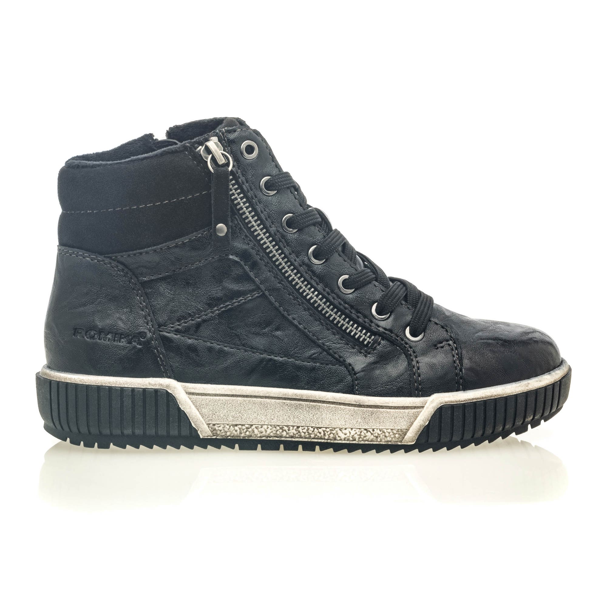Baskets hautes Femme noir