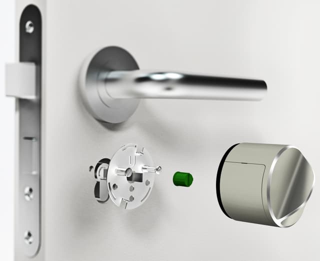 Danalock V3 2024 smart lås (sortbrun/Zigbee/Scandi)