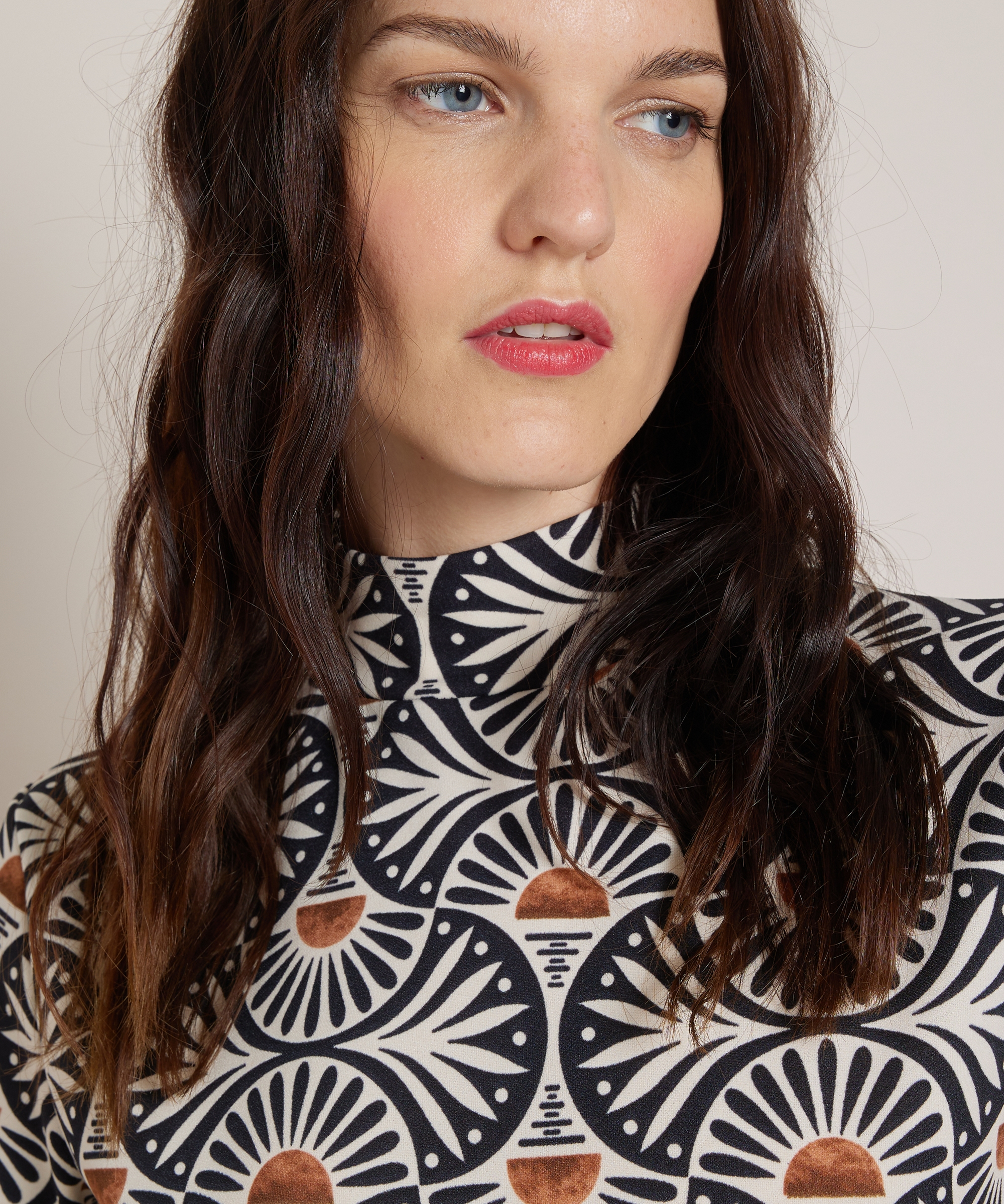 turtleneck t-shirt met print