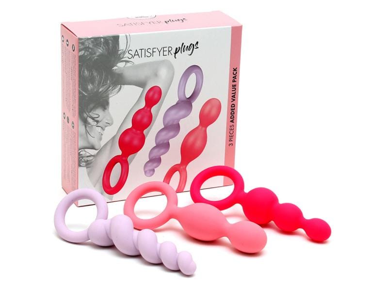 Satisfyer Anal Plug Satisfyer Plugs Set 3 Stück Analplug-Set in bezaubernden rosa Tönen
