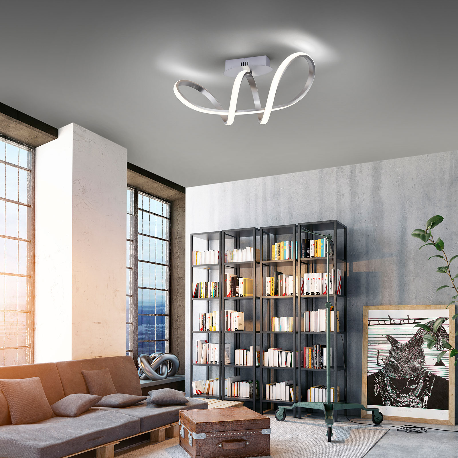 LED-Deckenleuchte - Aluminium - 24,5 cm