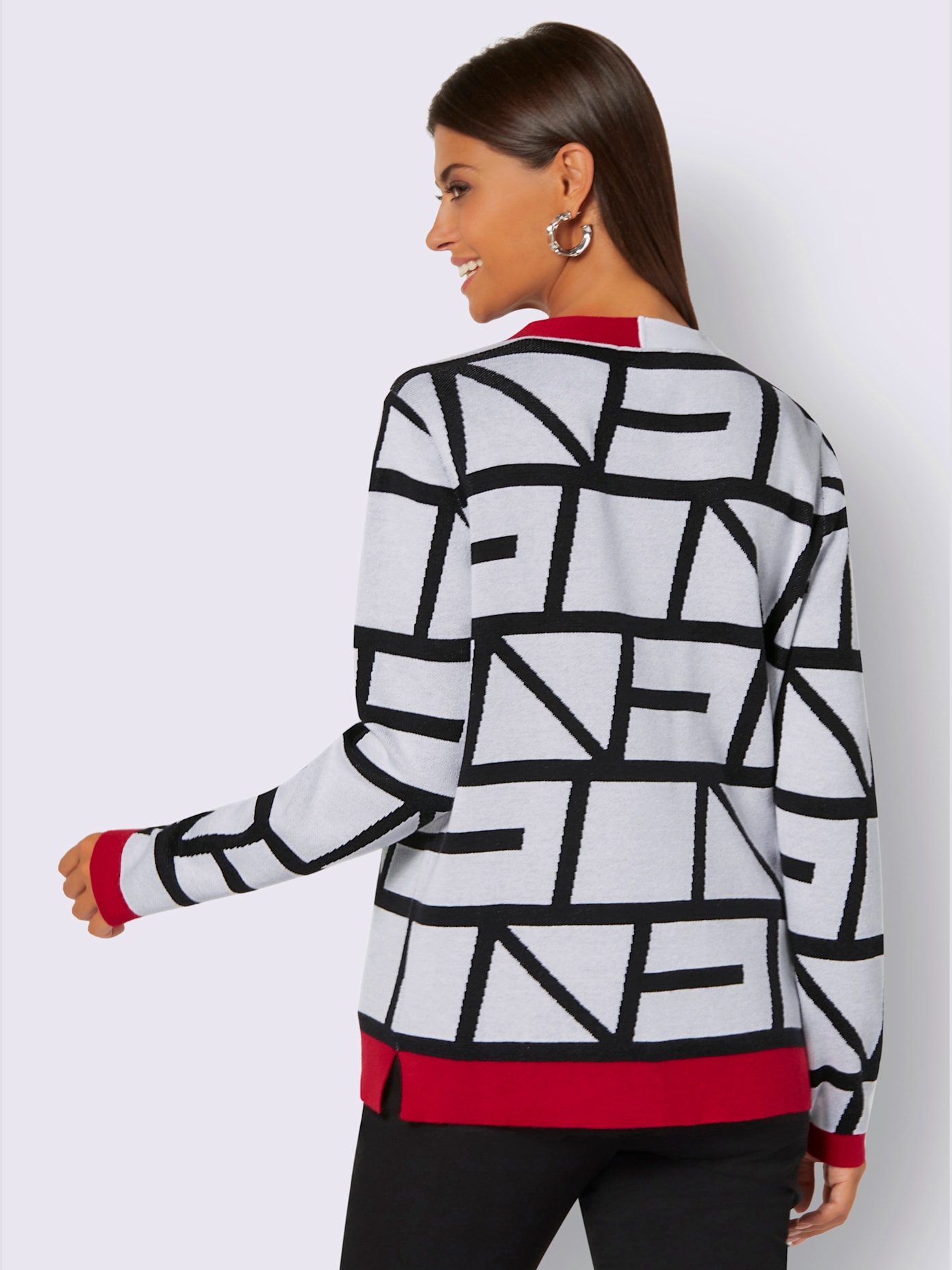 Veste en tricot tricot jacquard de qualité