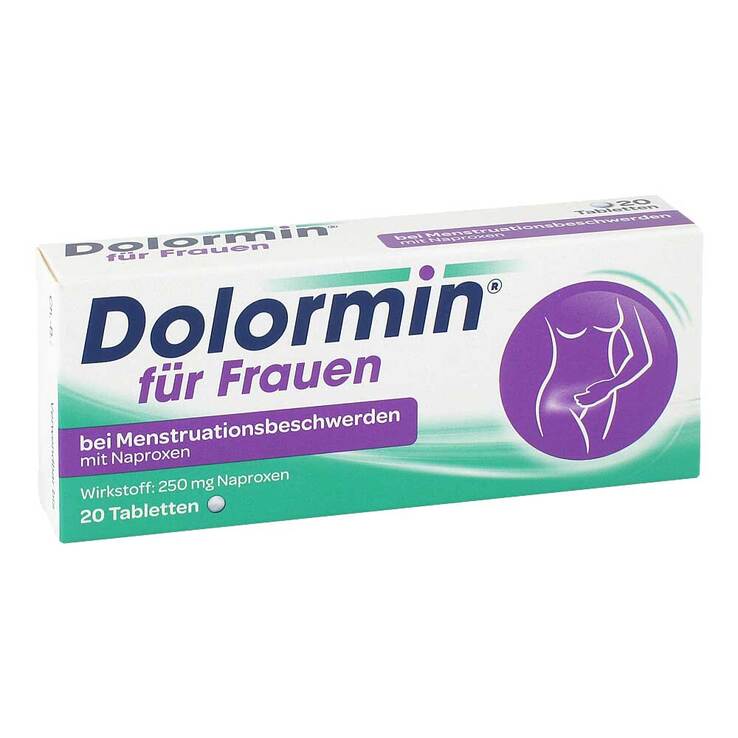 Dolormin für Frauen bei Menstruationsbeschwerden mit Naproxen, 20 St