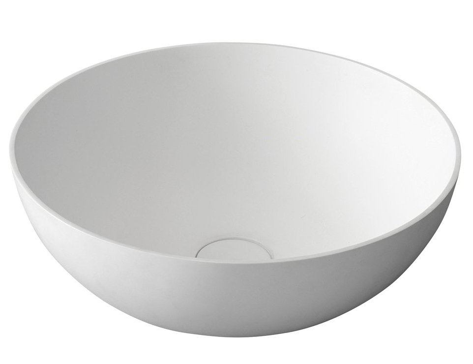Sapho Thin waskom solid surface 39x14.5cm wit