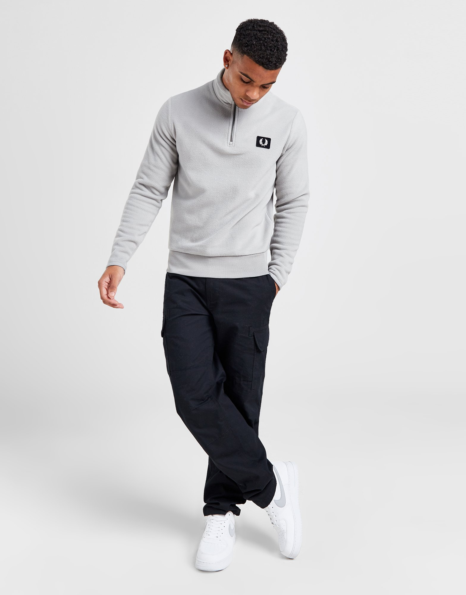 Fred Perry Sweat Zippé Polaire Homme